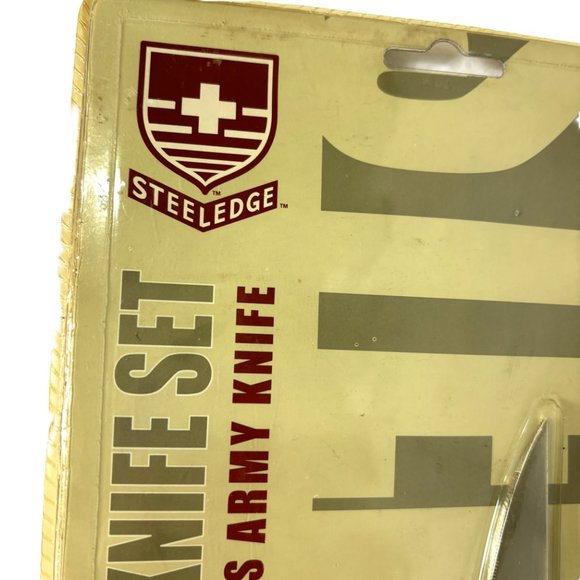 Vtg Steeledge Stainless Steel 3 pc knife Set NWT - Picture 3 of 7